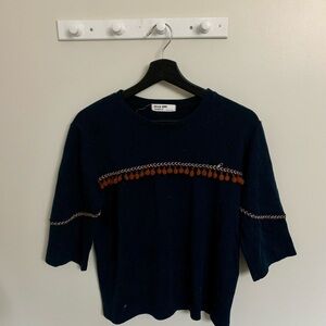 Half-sleeve shirt (dark blue)